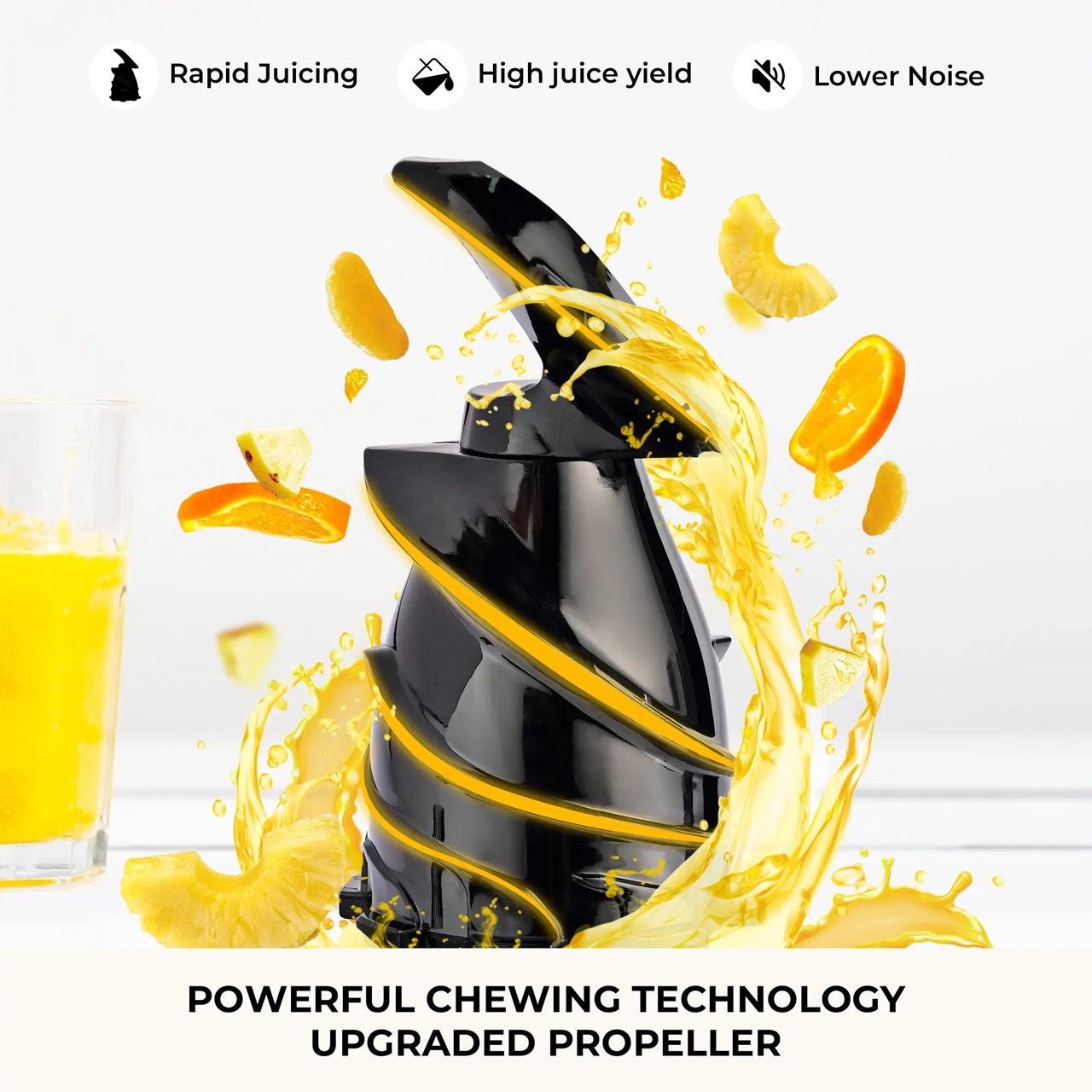 Cold Press Juicer, 5.3 Inch Large Feed Opening