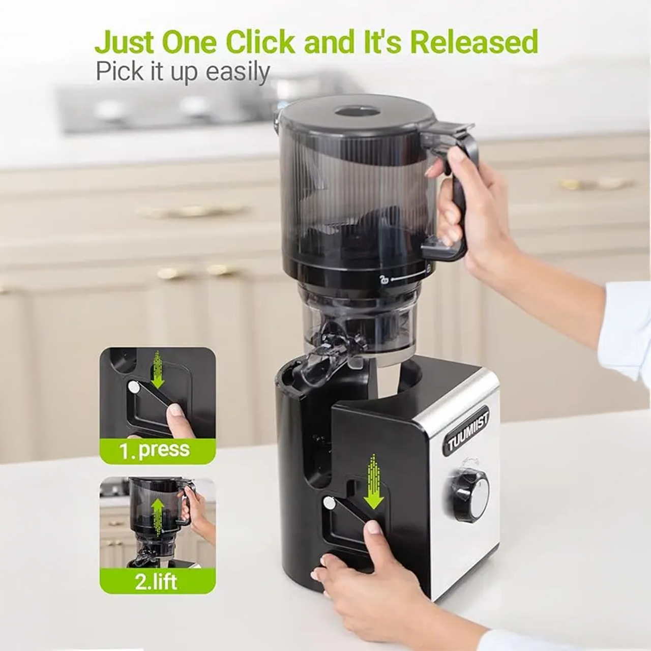 C16 Cold Press Juicer with 6.5"Extra Large Feed Chute