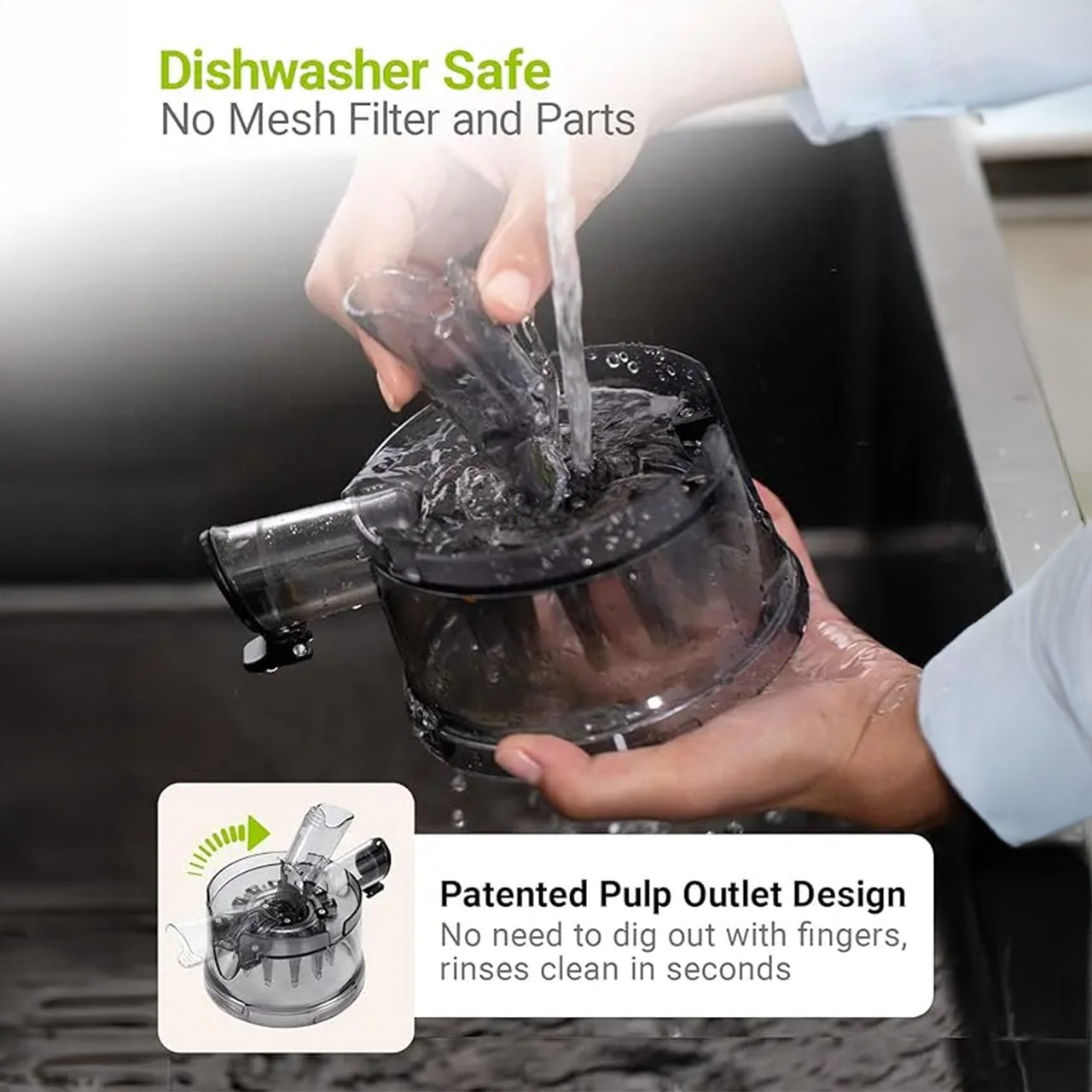 C16 Cold Press Juicer with 6.5"Extra Large Feed Chute