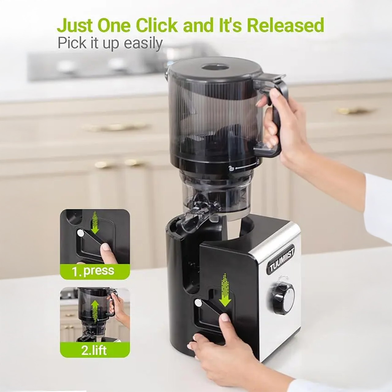 C16 Cold Press Juicer with 6.5"Extra Large Feed Chute