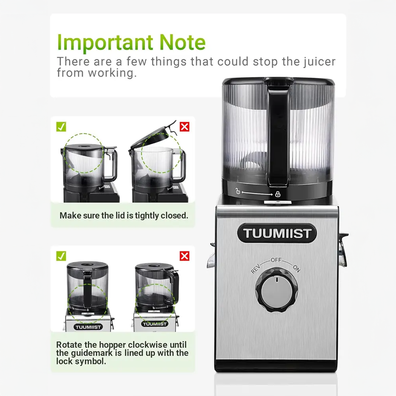 C16 Cold Press Juicer with 6.5"Extra Large Feed Chute