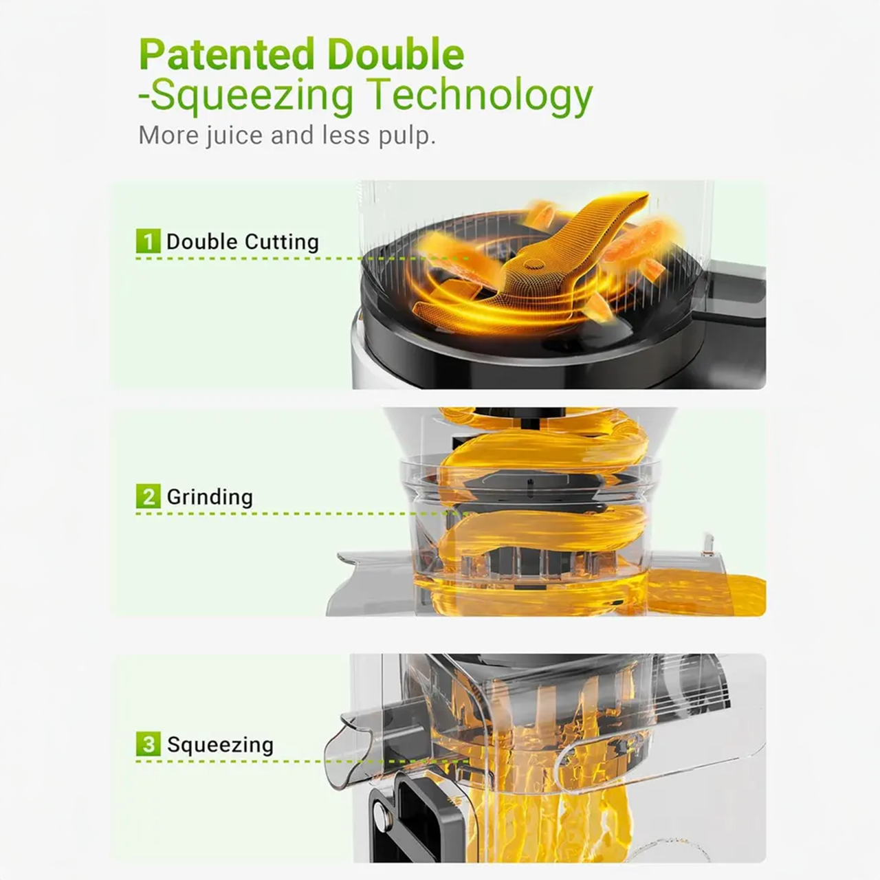 C16 Cold Press Juicer with 6.5"Extra Large Feed Chute