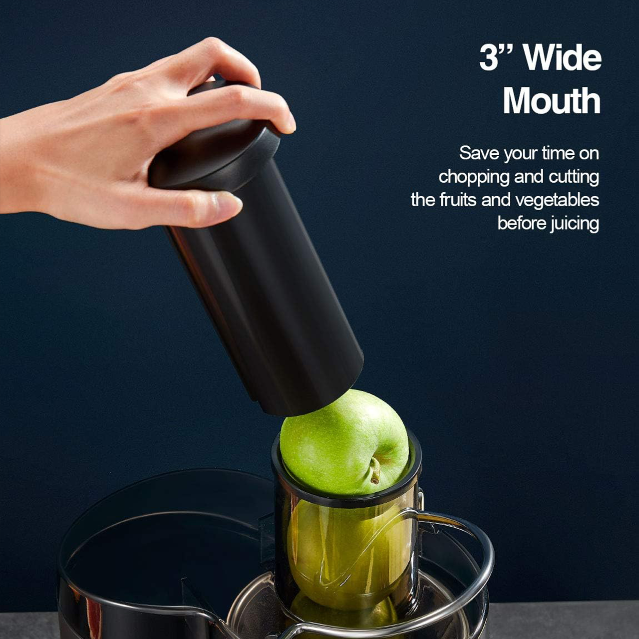 Centrifugal Juicer Extractor with 3” Wide Feed Chute