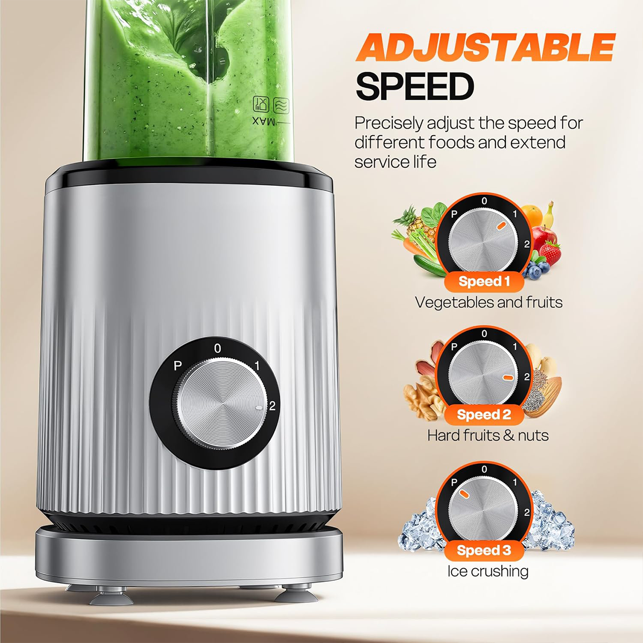 BlendGo Pro Smoothie Blender (20,000 RPM Power)
