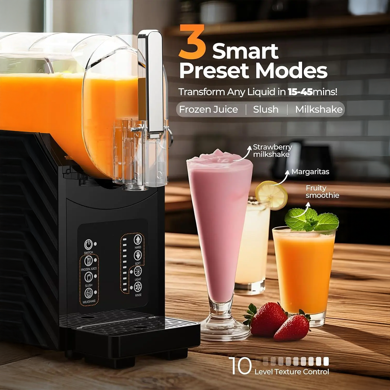 Slushie Machine with Self-Cleaning