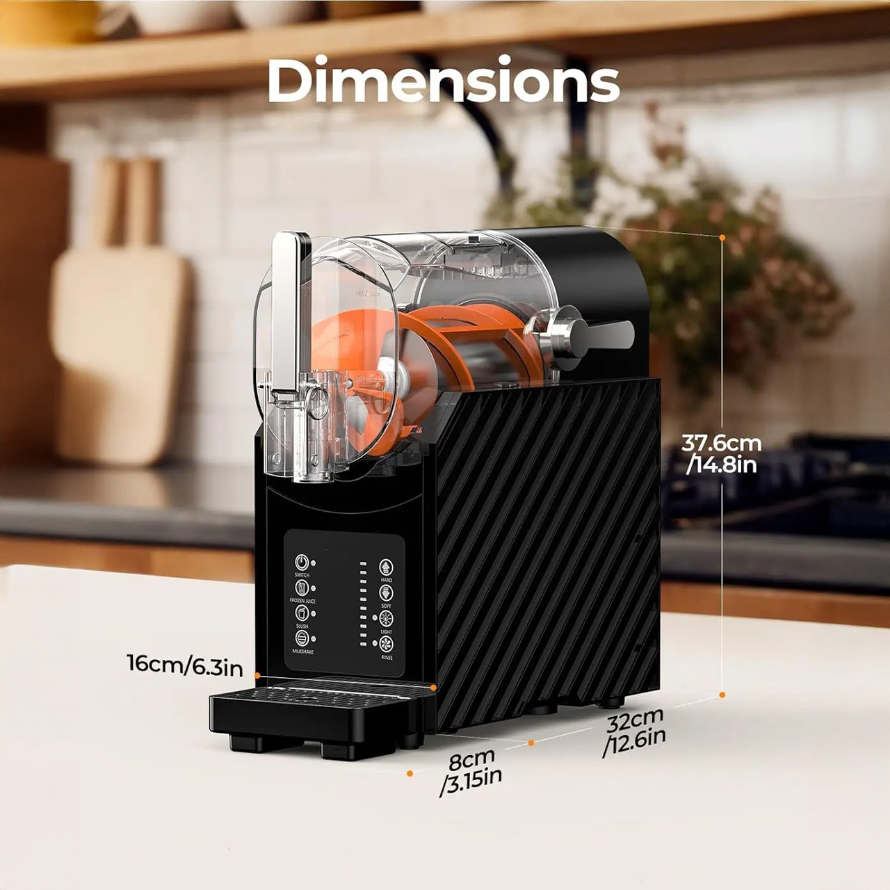 Slushie Machine with Self-Cleaning