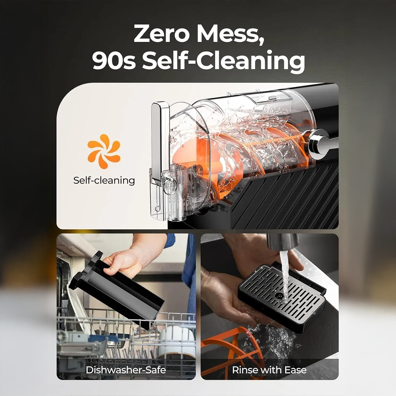 Slushie Machine with Self-Cleaning